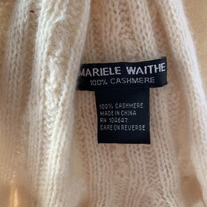M.  Waithe cashmere scarf wrap. Rare find high quality